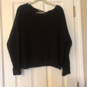 French Connection black, bell sleeve sweater Sz. M